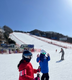 2024.3.1 1대2 스키 한유리 강사 (율아, 준석)